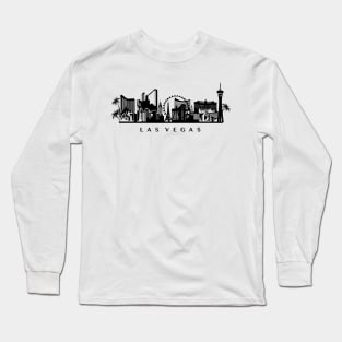 Las Vegas Skyline Long Sleeve T-Shirt